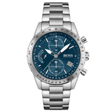 Hugo Boss 1513850 Men’s Quartz Watch – 44mm Stainless Steel Case with Blue Dial